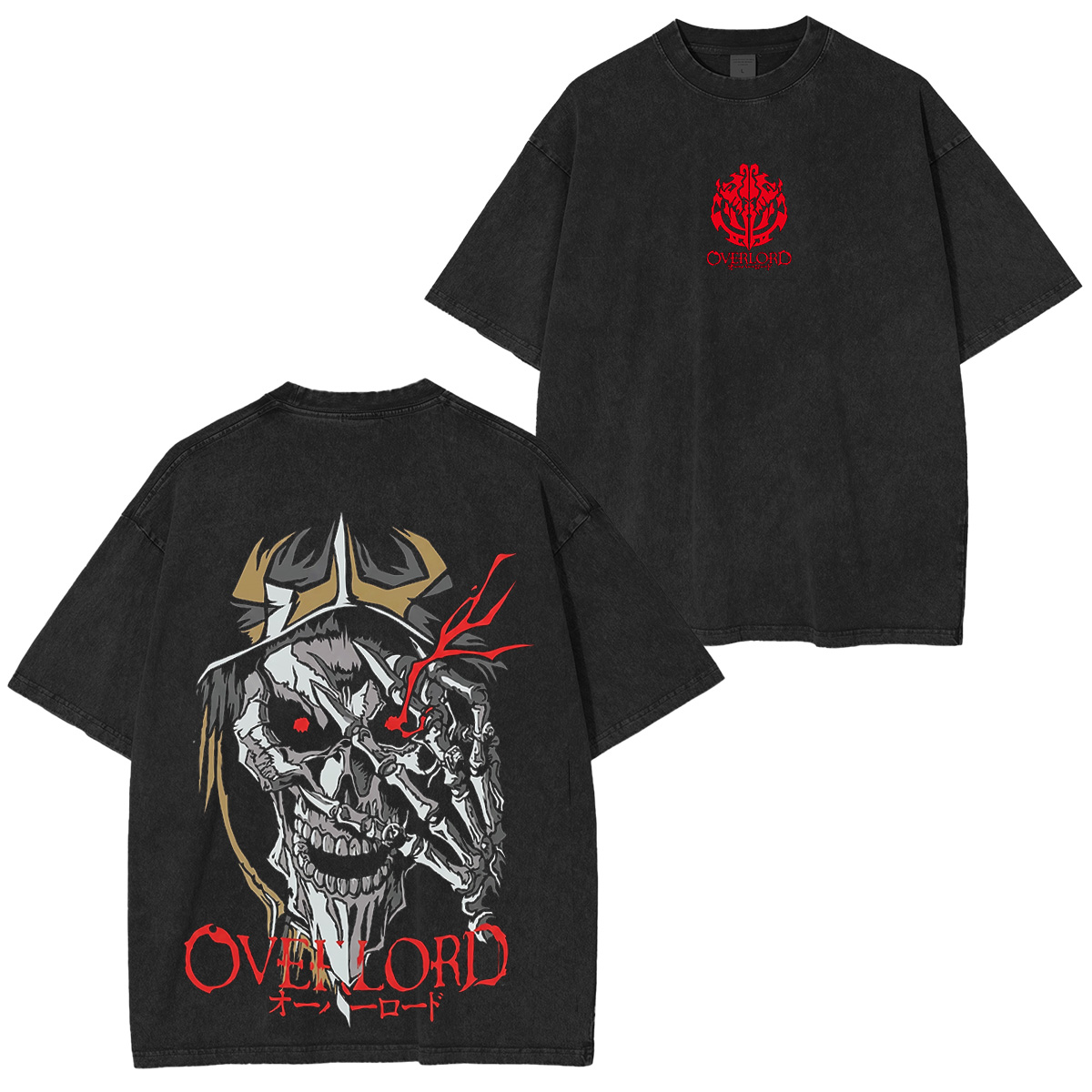 OVERLORD Albedo X Ainz Washed T-shirt/Crewneck/Hoodie