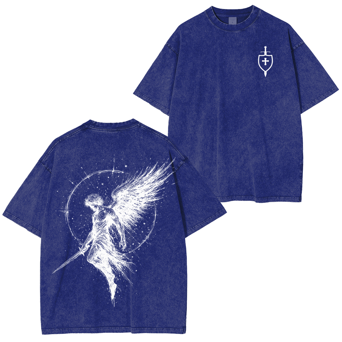 Divine Protection In Every Stitch Unisex Washed T-Shirt