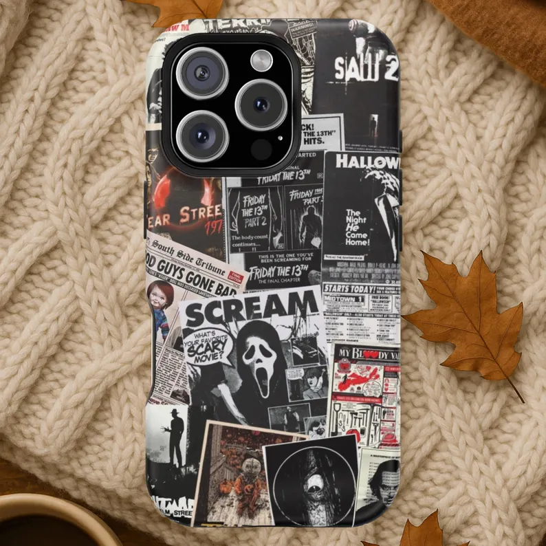 Y2K Scream Vintage Horror & Gothic Movies Phone Cases
