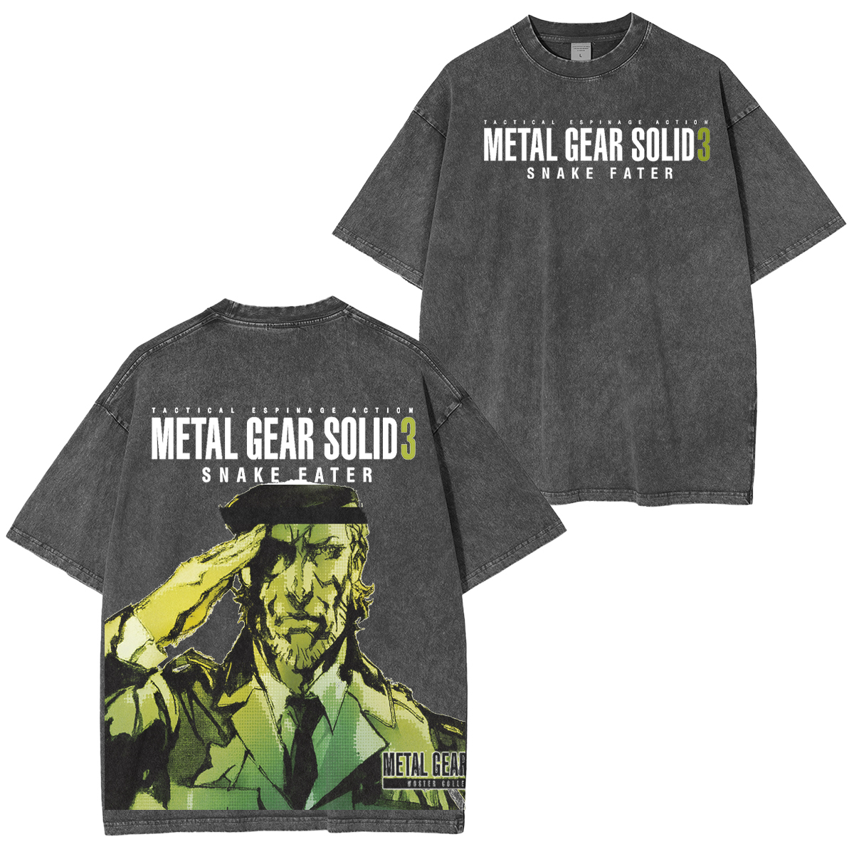 METAL GEAR SOLID 3 Vintage Unisex Washed T-Shirt