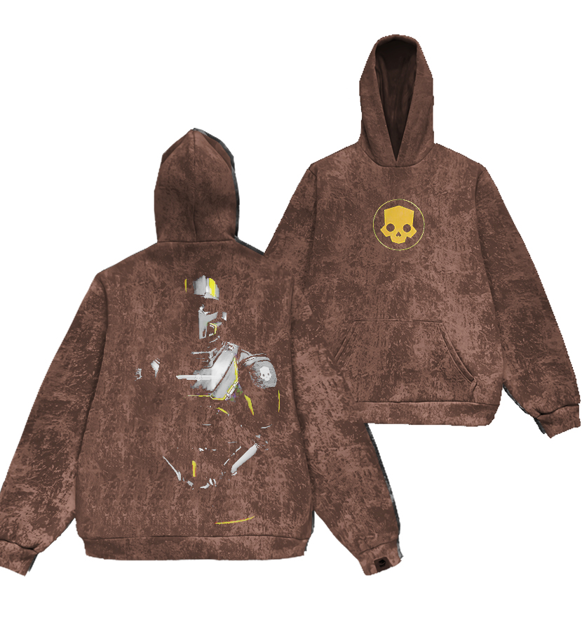 Helldivers 2 Vintage Unisex Washed Hoodie