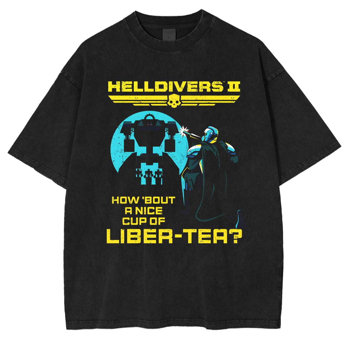 Helldivers 2 Vintage Unisex Washed T-Shirt