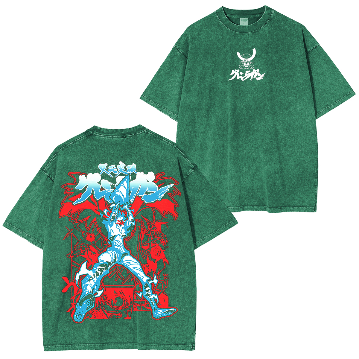 Edition Gurren Lagann "Spiral Soul Protocol" Vintage Unisex Washed T-Shirt