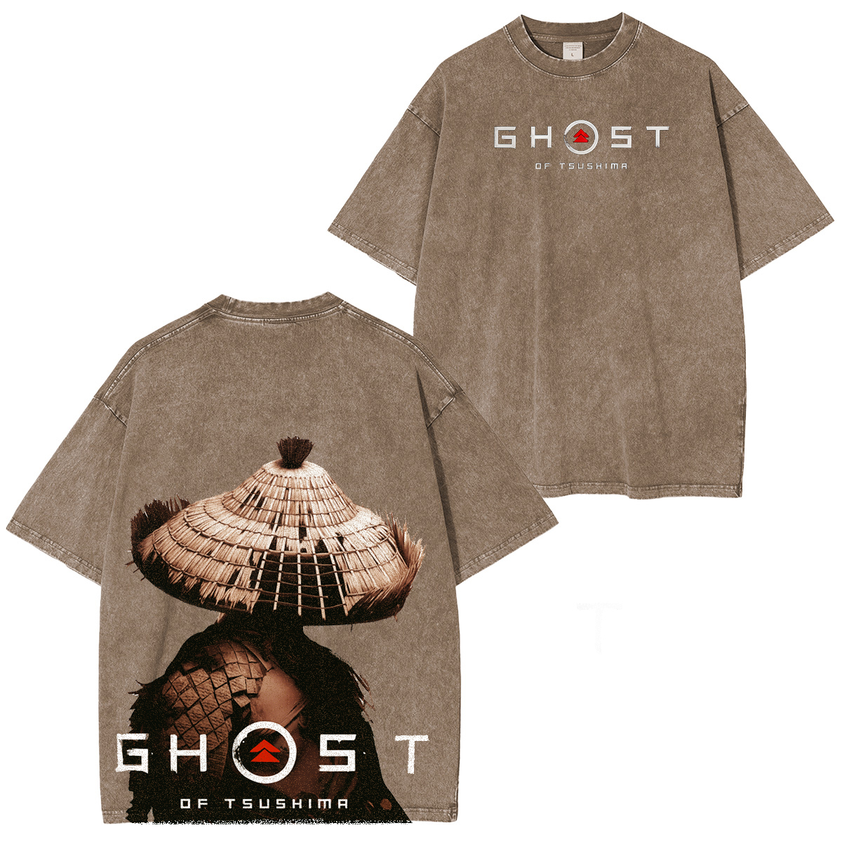 Ghost of Tsushima Katana Slash  Quiet But Deadly Drip Vintage Washed Unisex T-Shirt