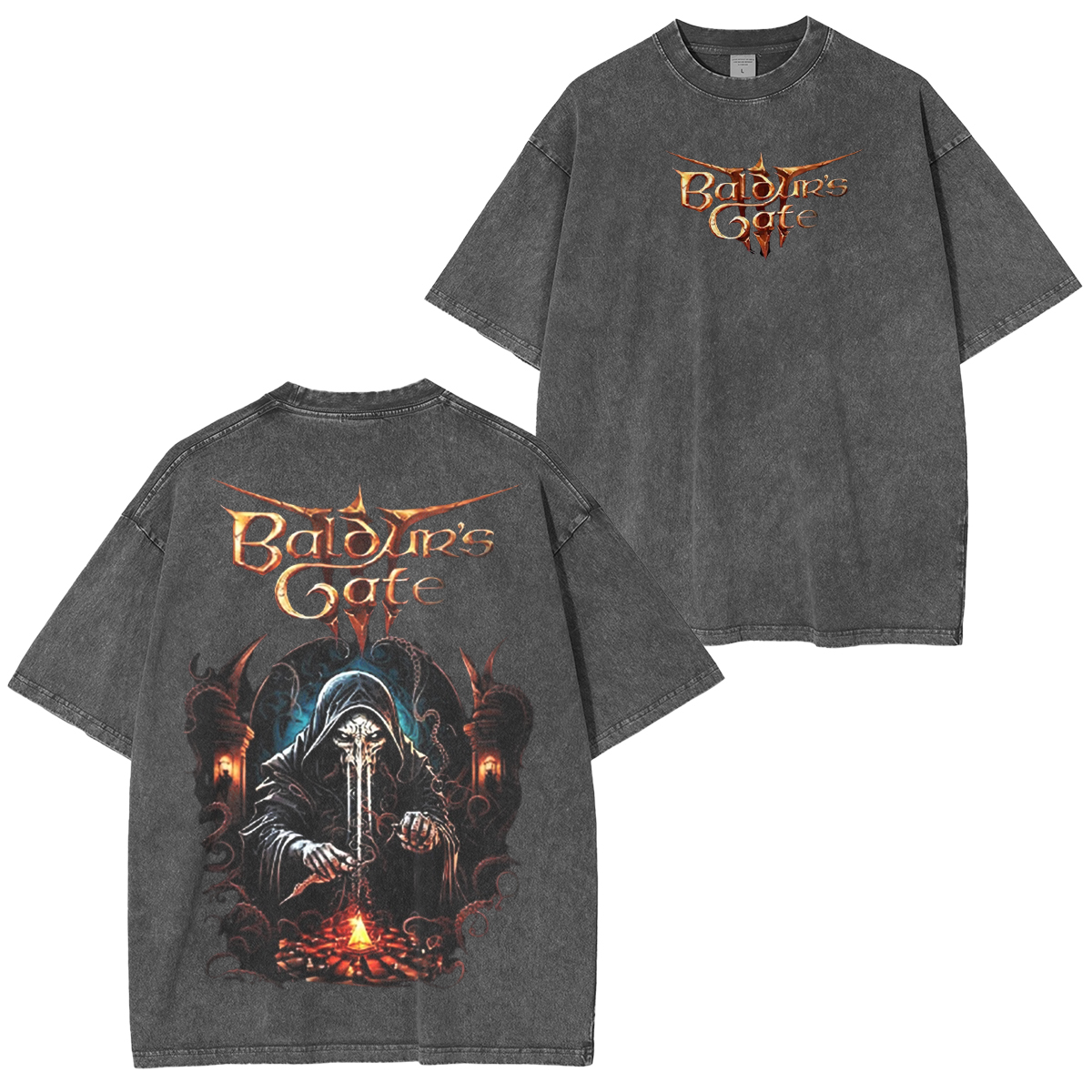 Baldur's Gate 3 Vintage Unisex Washed T-Shirt