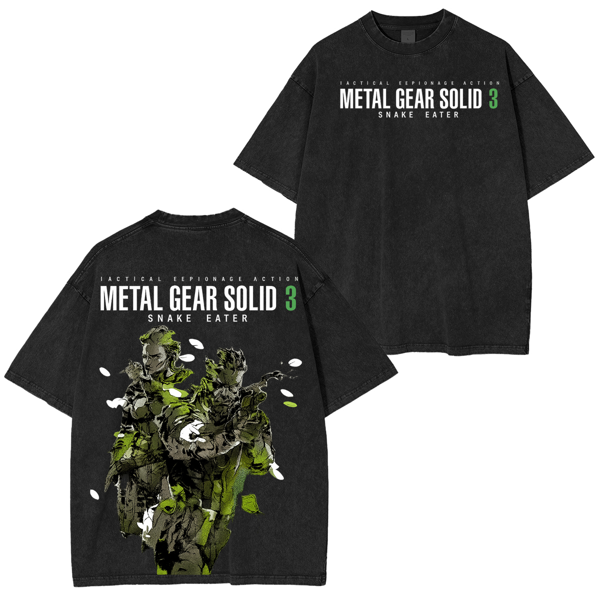 Metal Gear Solid 3 Vintage Unisex Washed T-Shirt