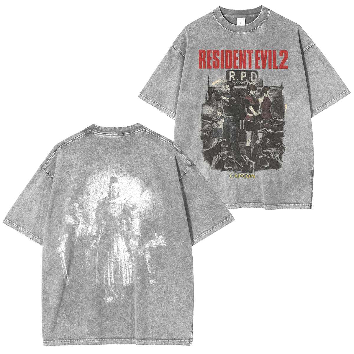 Residentevil2 Vintage Unisex Washed T-Shirt