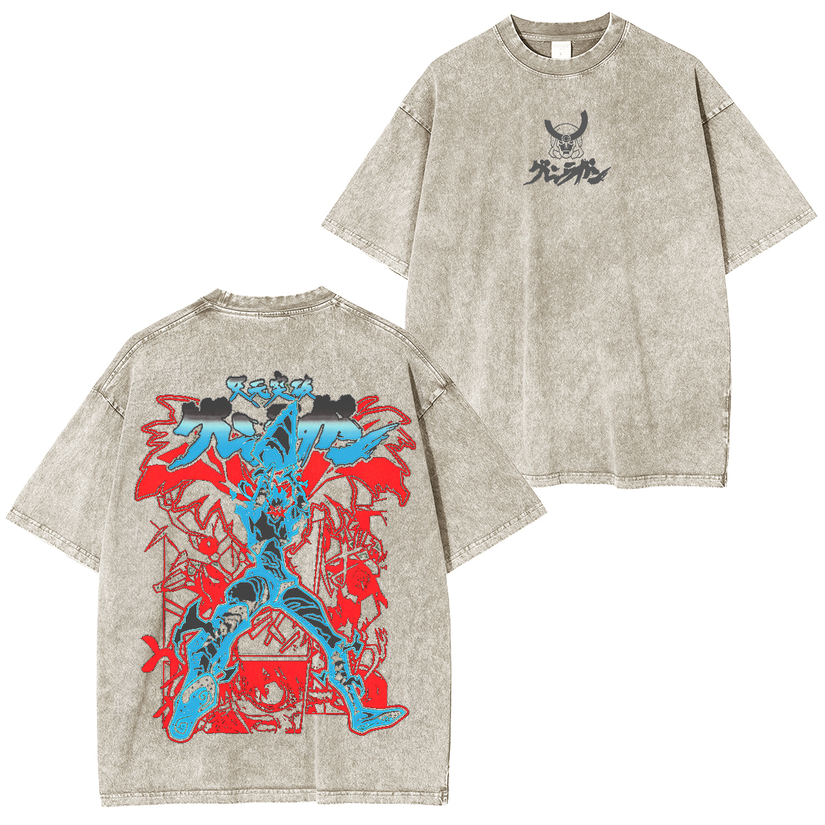 Edition Gurren Lagann "Spiral Soul Protocol" Vintage Unisex Washed T-Shirt