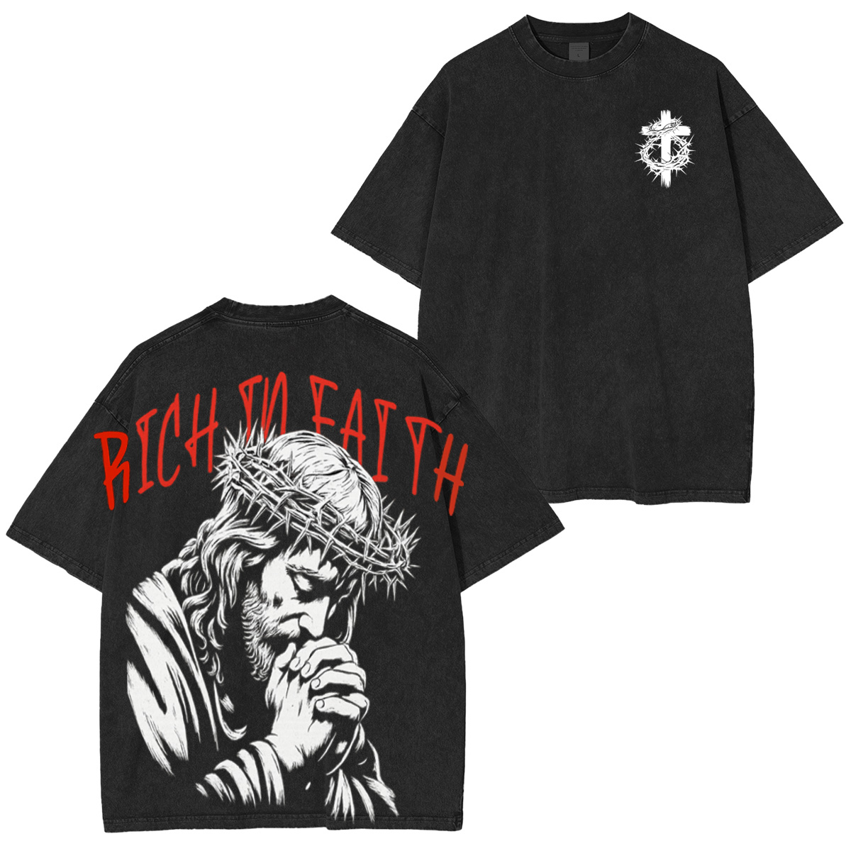 Faith isn��t quiet Unisex Washed T-Shirt