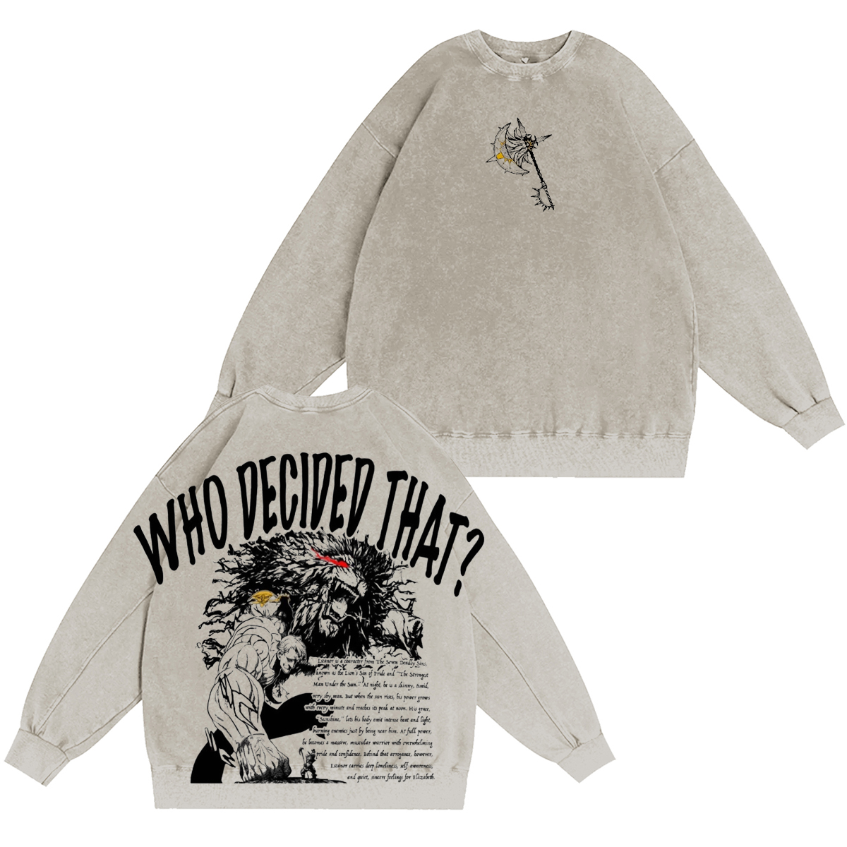 My Hero Academia Vintage washed T-shirt/Crewneck/Hoodie