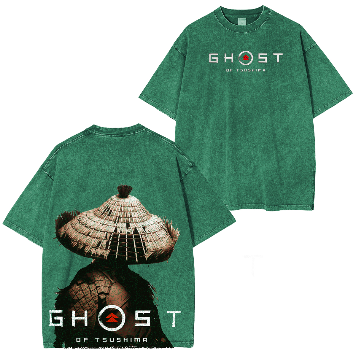 Ghost of Tsushima Katana Slash  Quiet But Deadly Drip Vintage Washed Unisex T-Shirt