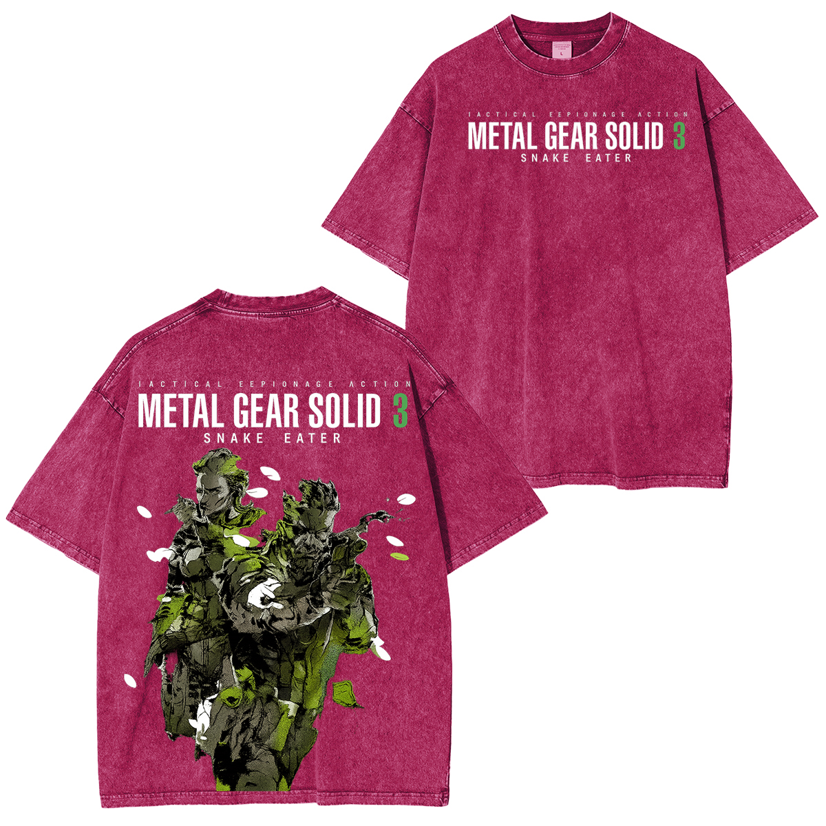 Metal Gear Solid 3 Vintage Unisex Washed T-Shirt
