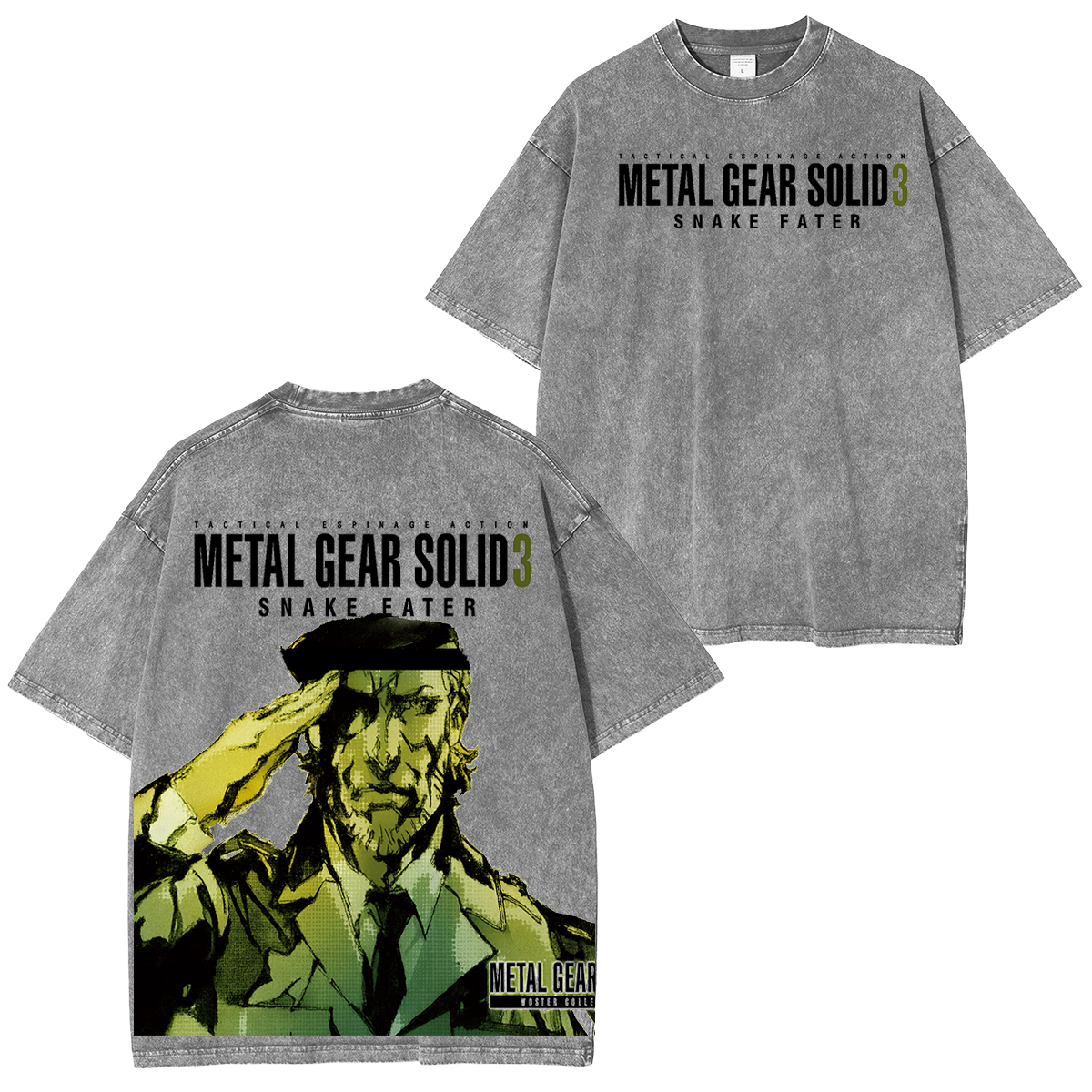 METAL GEAR SOLID 3 Vintage Unisex Washed T-Shirt