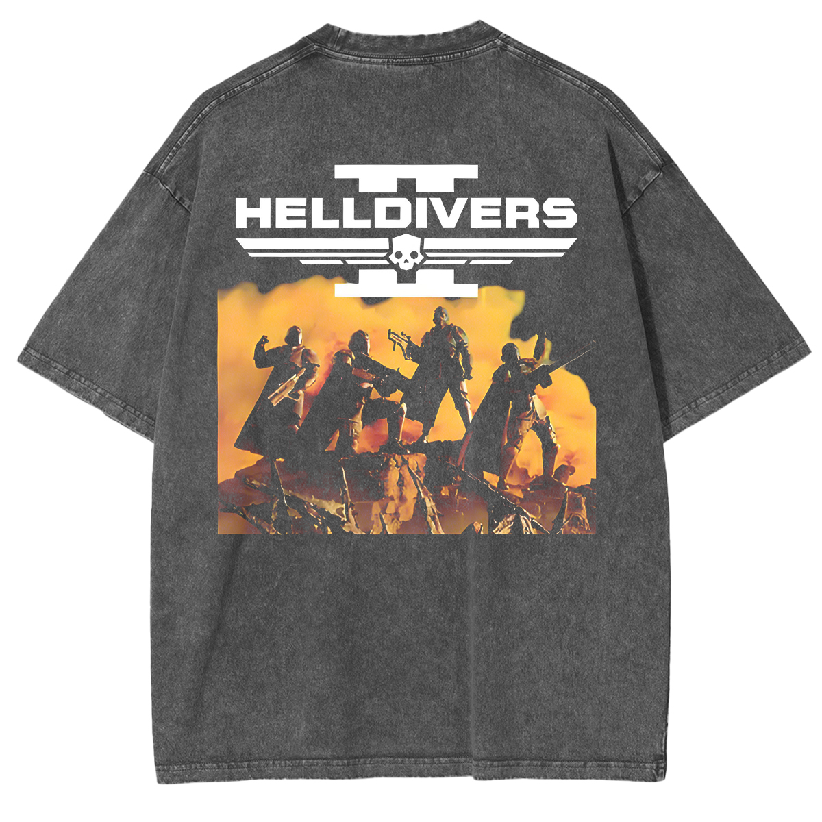 Helldivers Vintage Unisex Washed T-Shirt