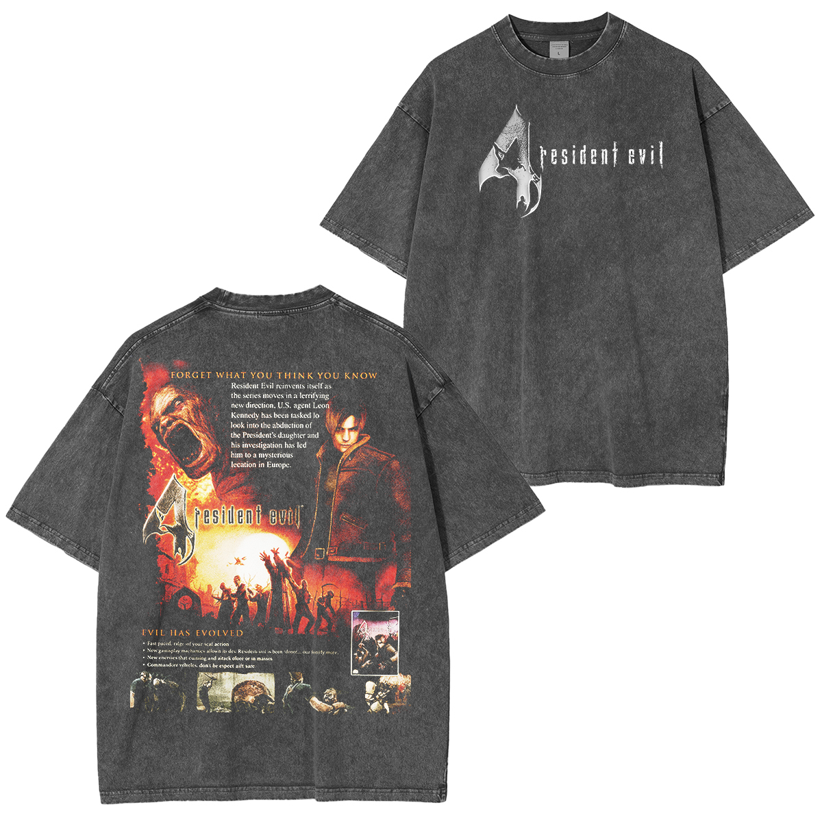 Resident Evil 4 Vintage Unisex Washed T-Shirt