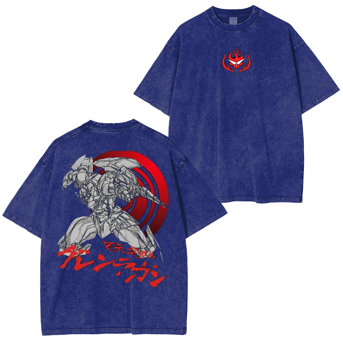 Gurren Lagann Vintage Unisex Washed T-Shirt