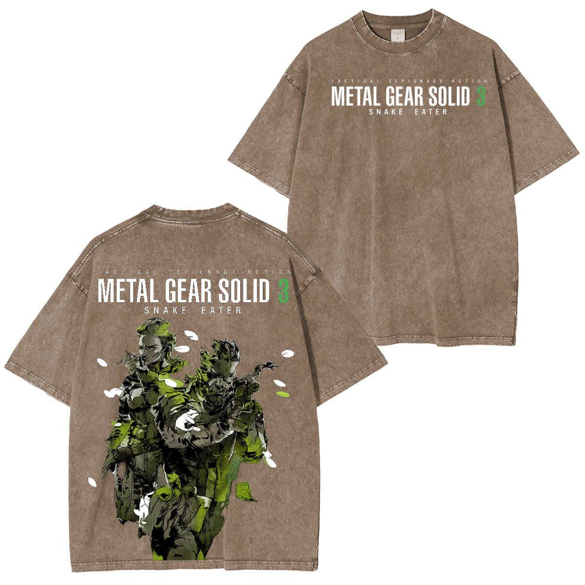 Metal Gear Solid 3 Vintage Unisex Washed T-Shirt