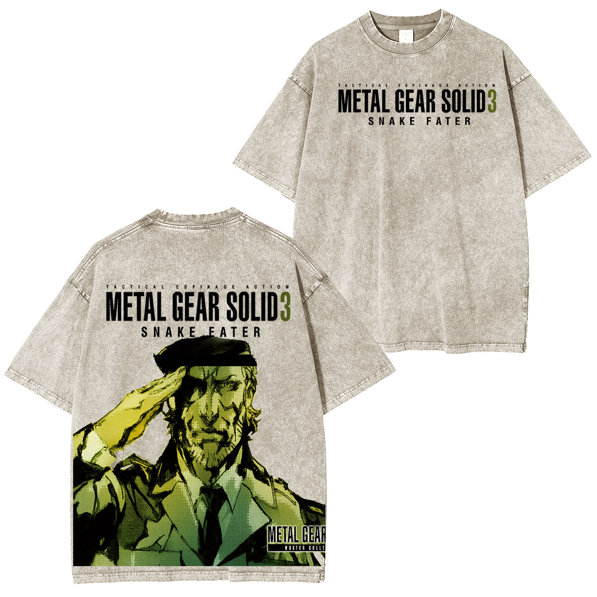 METAL GEAR SOLID 3 Vintage Unisex Washed T-Shirt