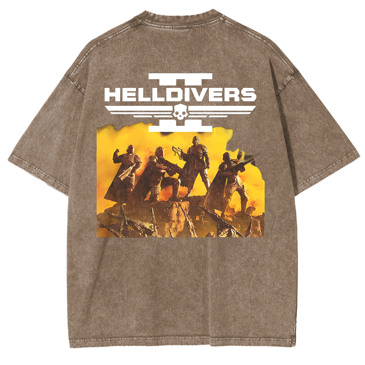 Helldivers Vintage Unisex Washed T-Shirt