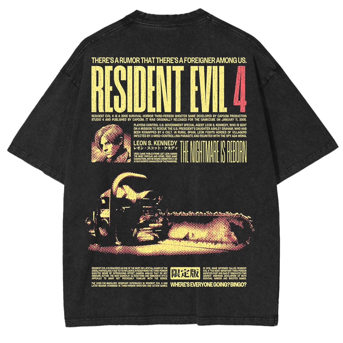 Survive the night - RE4 Vintage Unisex Washed T-Shirt