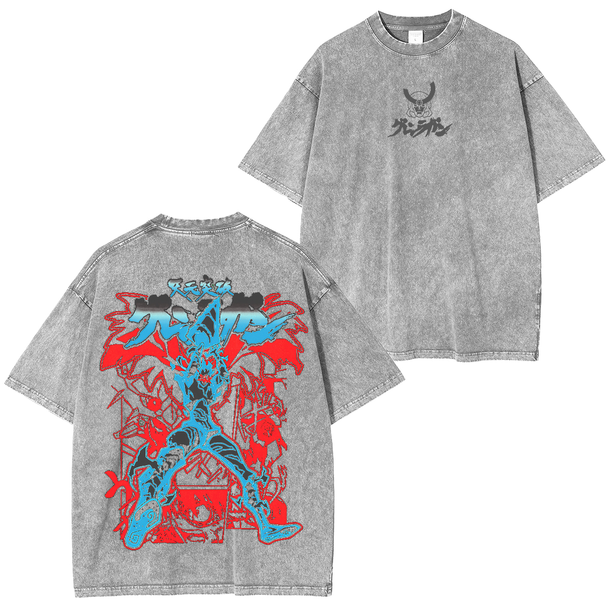Edition Gurren Lagann "Spiral Soul Protocol" Vintage Unisex Washed T-Shirt