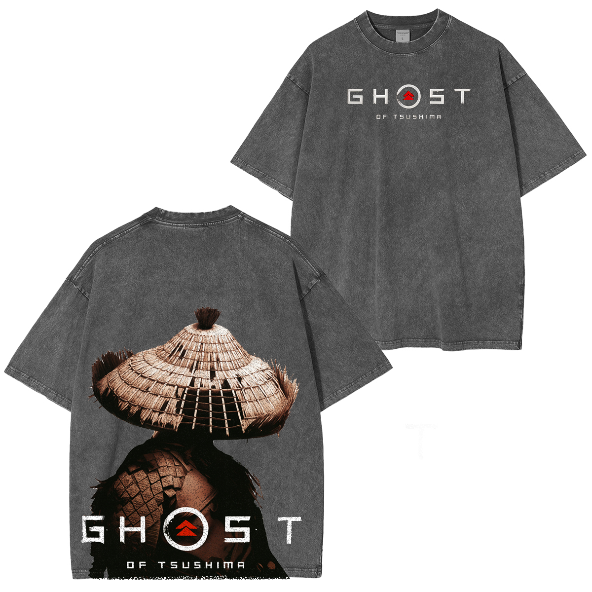 Ghost of Tsushima Katana Slash  Quiet But Deadly Drip Vintage Washed Unisex T-Shirt