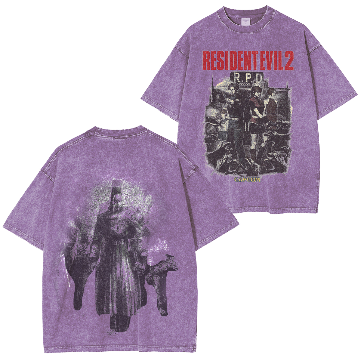 Residentevil2 Vintage Unisex Washed T-Shirt