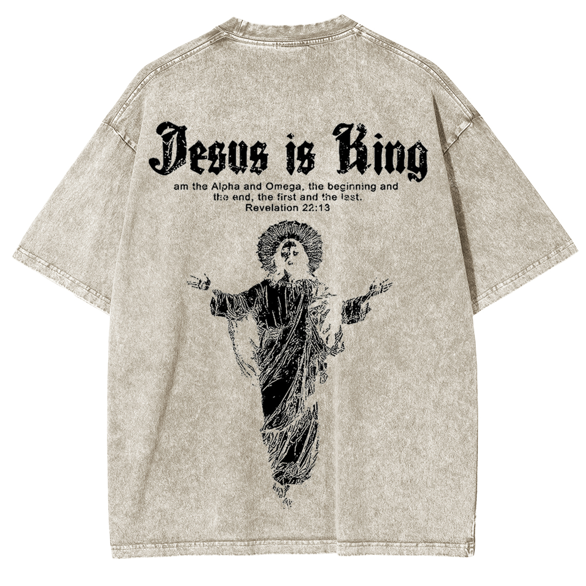 Jesus Is King Vintage Game Washed Unisex T-Shirt