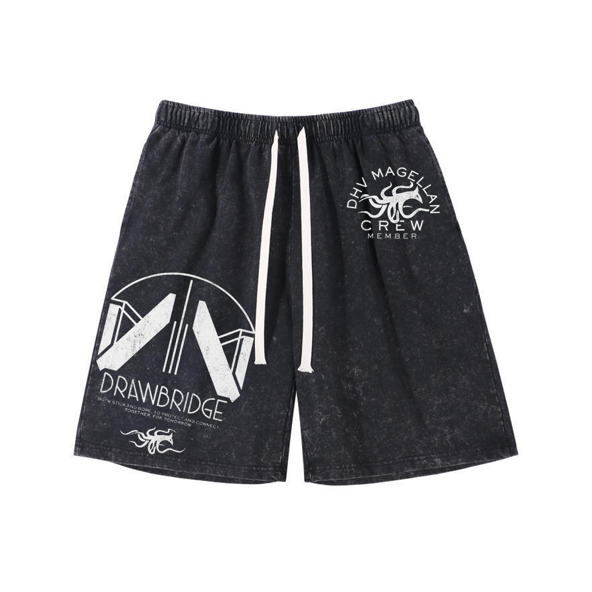 Washed Shorts Loose Sports Shorts