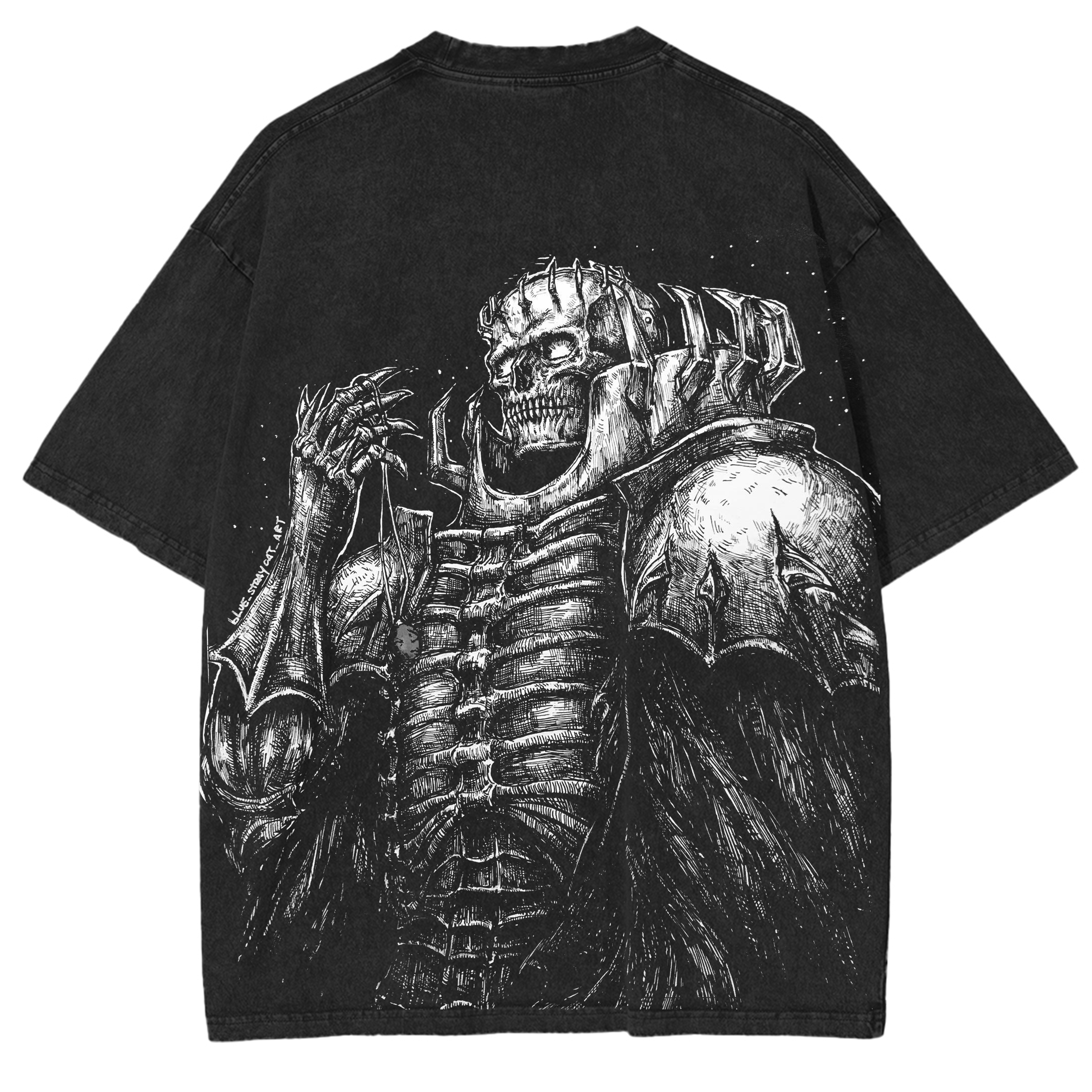 Berserk Anime Acid Vintage Unisex Washed T-Shirt