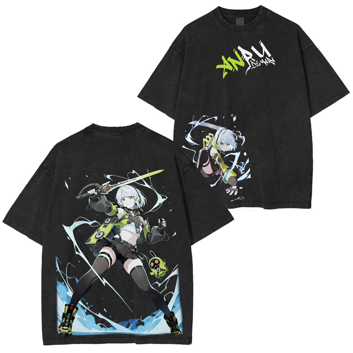 Kawaii Zenless Zone Zero Washed T-shirt/Crewneck