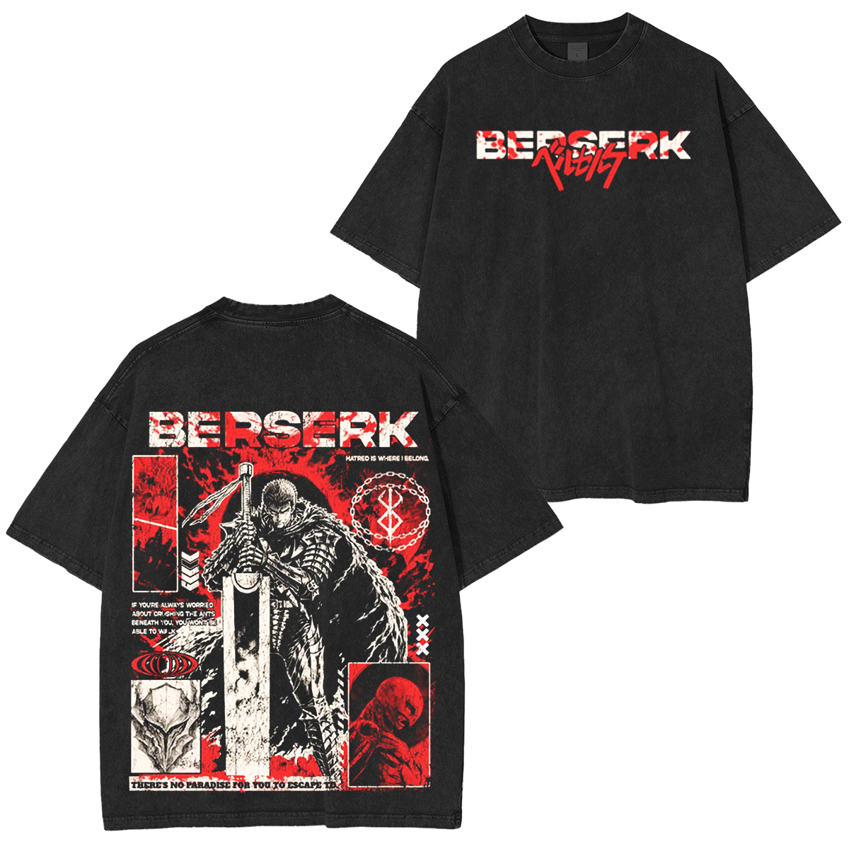 Berserk Washed T-shirt/Crewneck/Hoodie