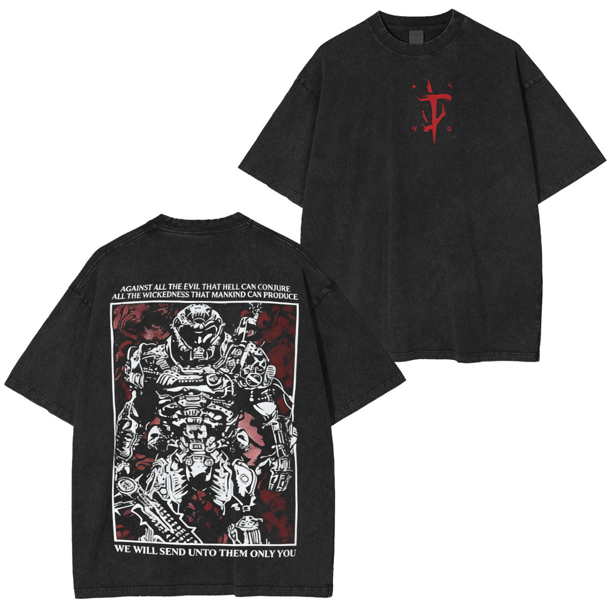 Doom Slayer Washed T-shirt/Crewneck/Hoodie