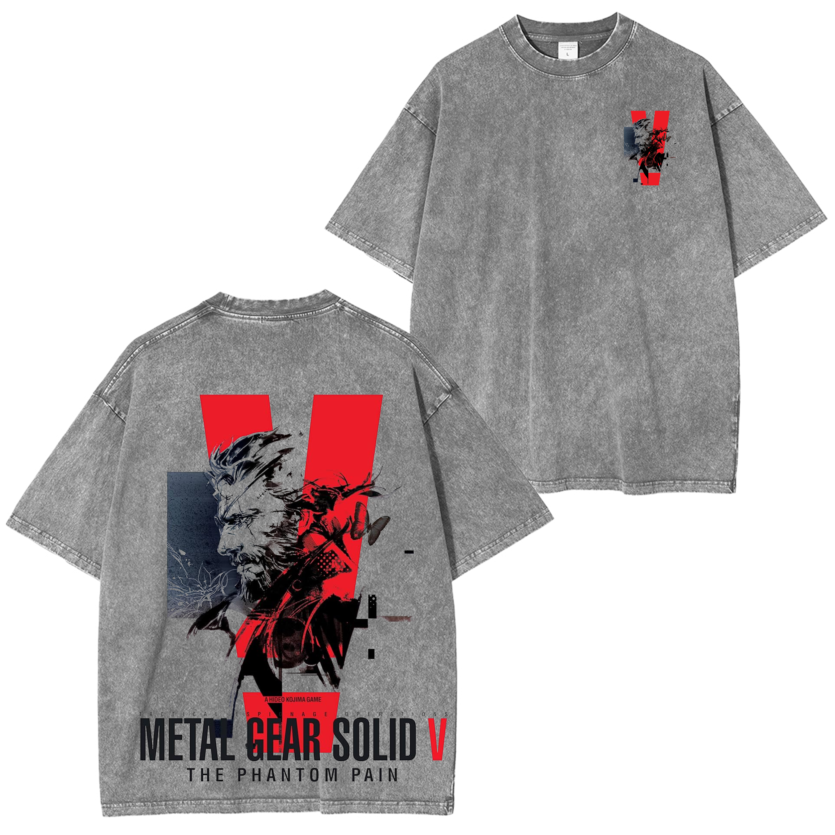 Metal Gear Solid V The Phantom Pain Unisex Washed T-Shirt