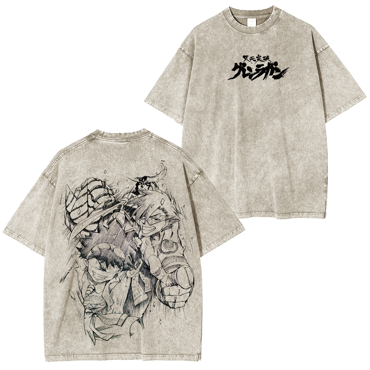 Tengen Toppa Gurren Lagann Washed T-shirt/Crewneck/Hoodie