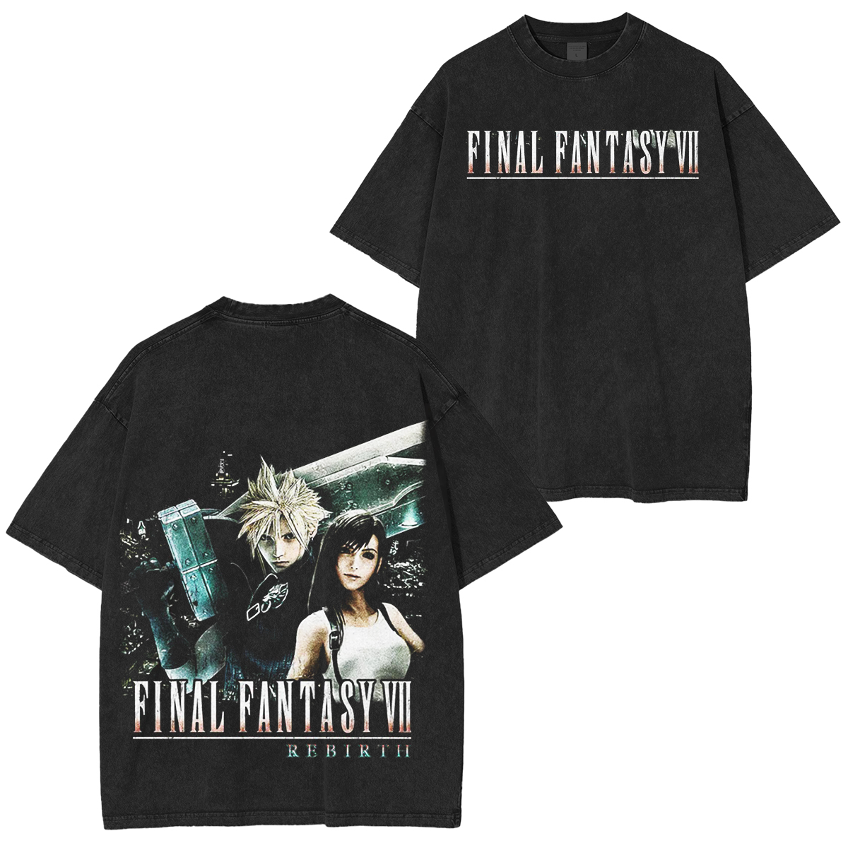 Final Fantasy VII Unisex Washed T-shirt