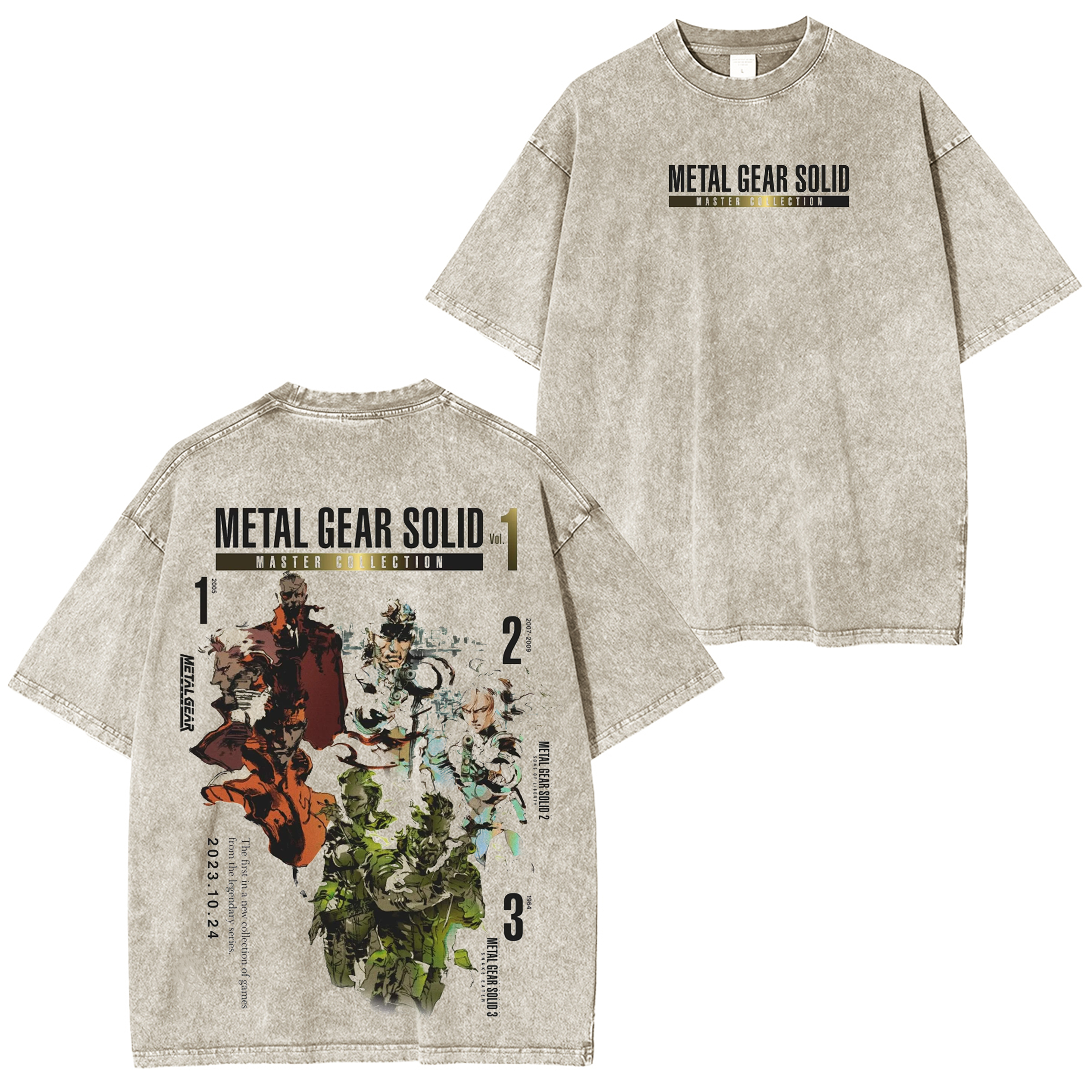 Metal Gear Solid Snake Eater Unisex Washed T-Shirt