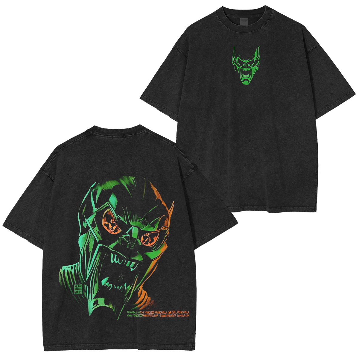 Green Goblin Unisex Washed T-shirt/Crewneck/Hoodie