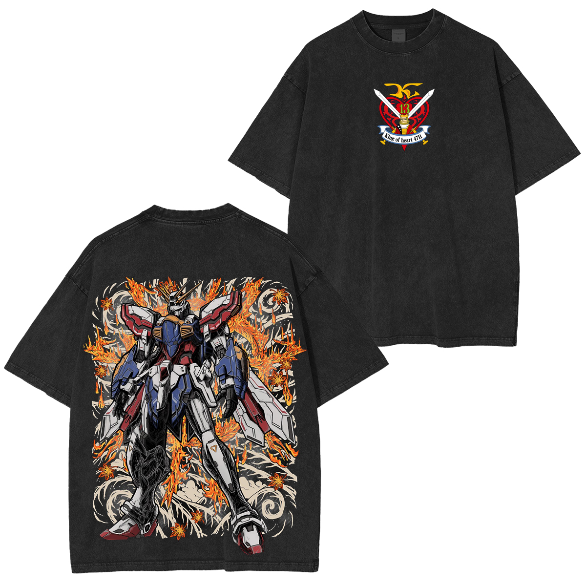 Mobile Fighter G Gundam Unisex Washed T-shirt/Crewneck/Hoodie
