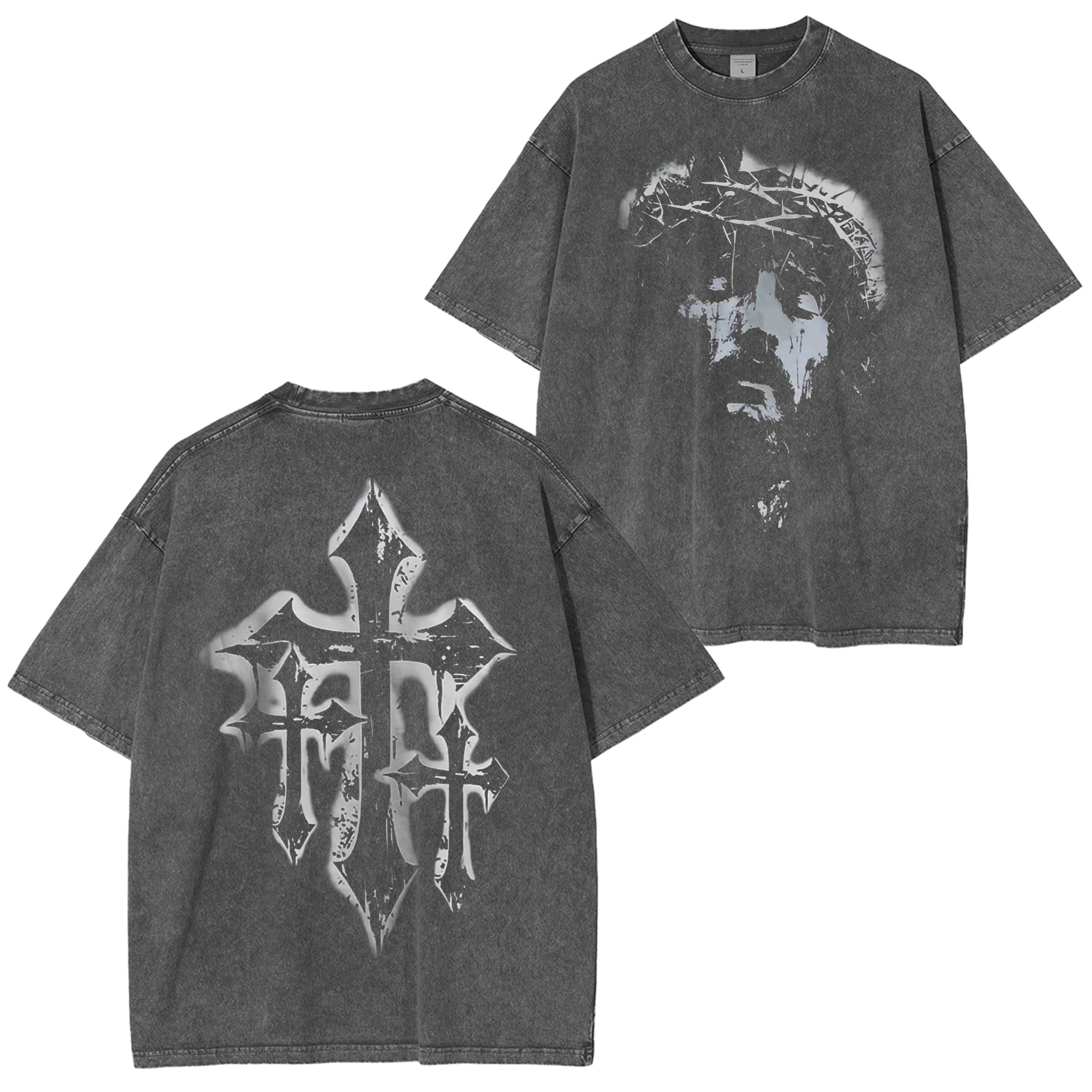 Christian Religious Jesus Forgive Them Father Vintage Unisex Washed T-Shirt