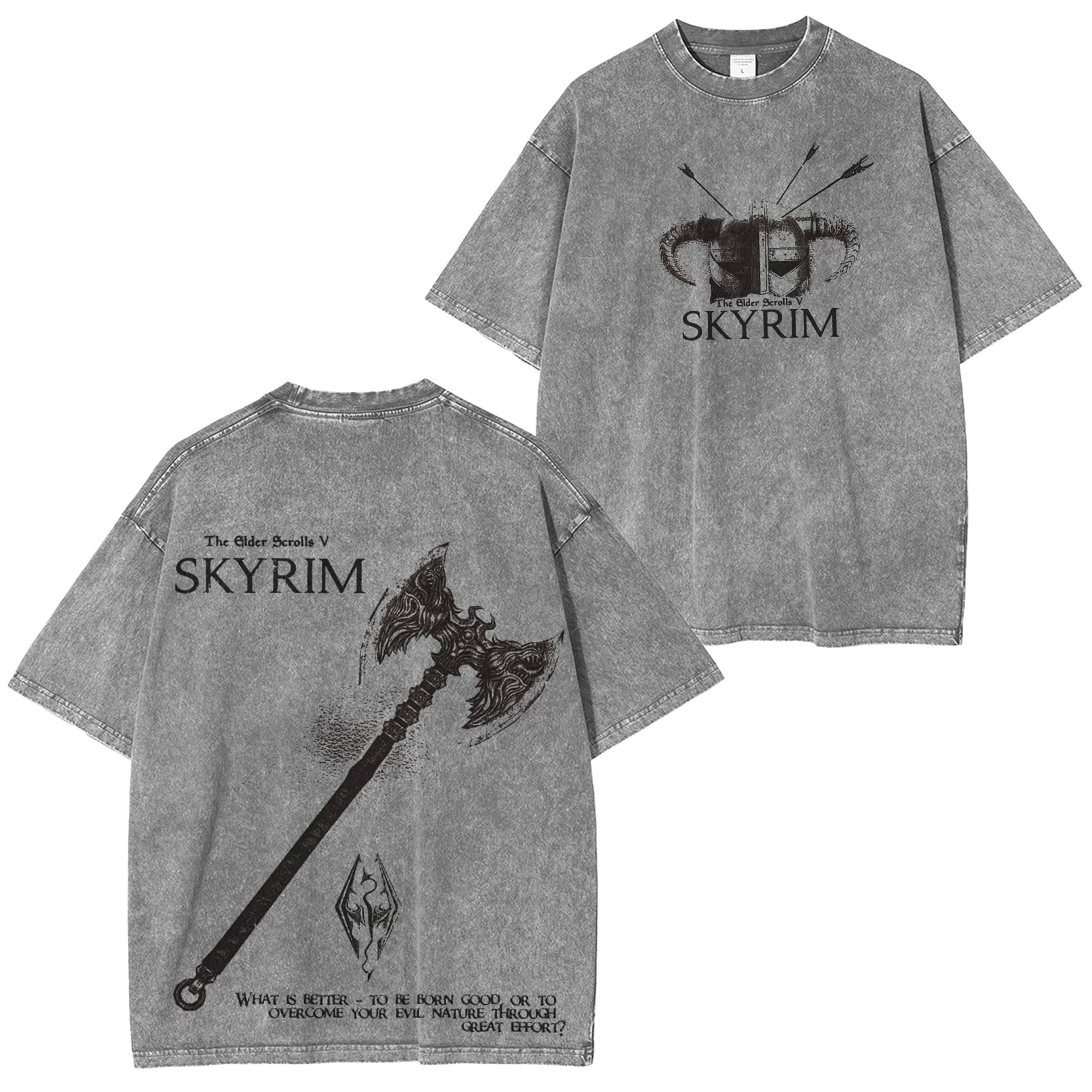 The Elder Scrolls V Vintage Unisex Washed T-Shirt