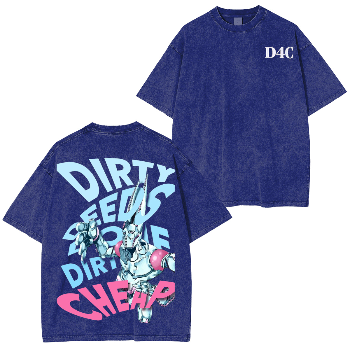 D4C JoJo's Bizarre Adventure Washed T-shirt/Crewneck/Hoodie