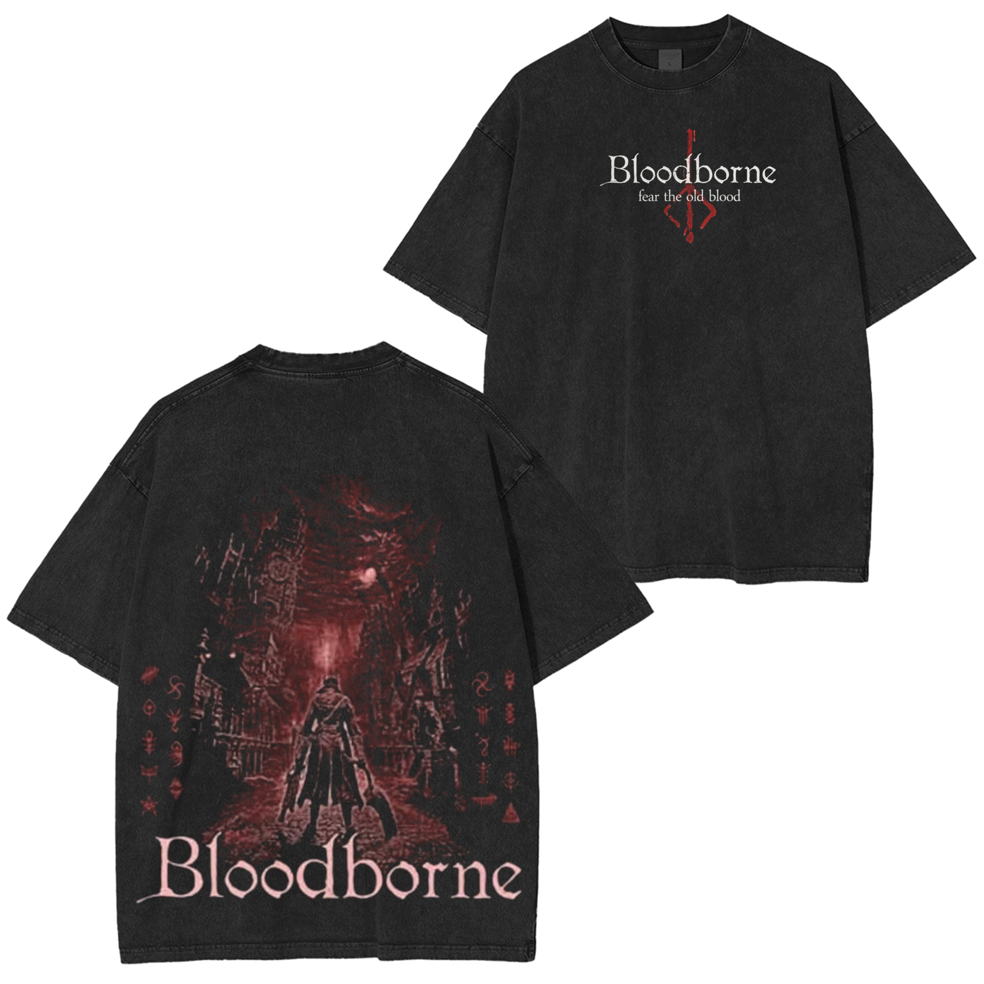 Bloodborne Vintage Unisex Washed T-Shirt