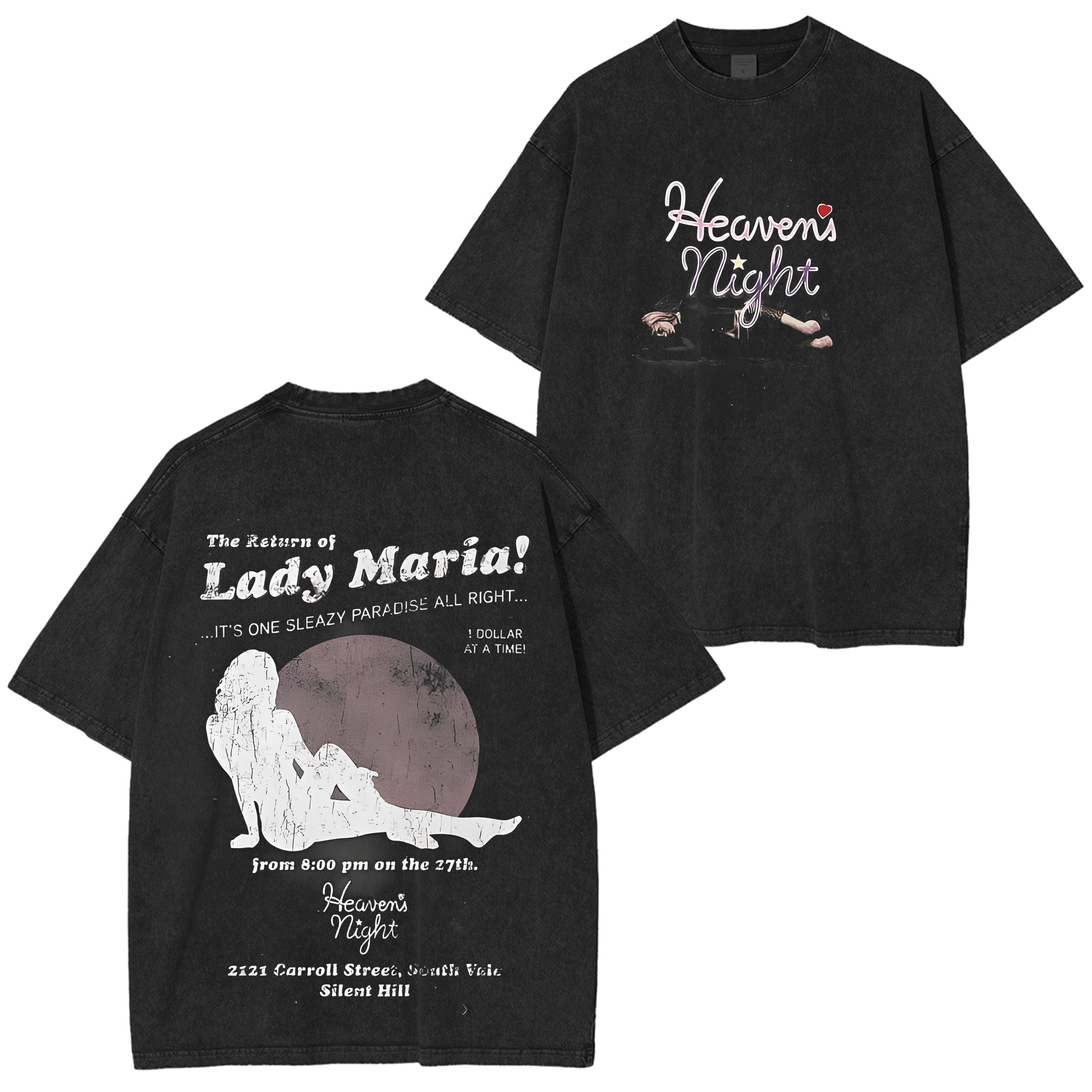 Silent Hill 2 Vintage Unisex Washed T-Shirt