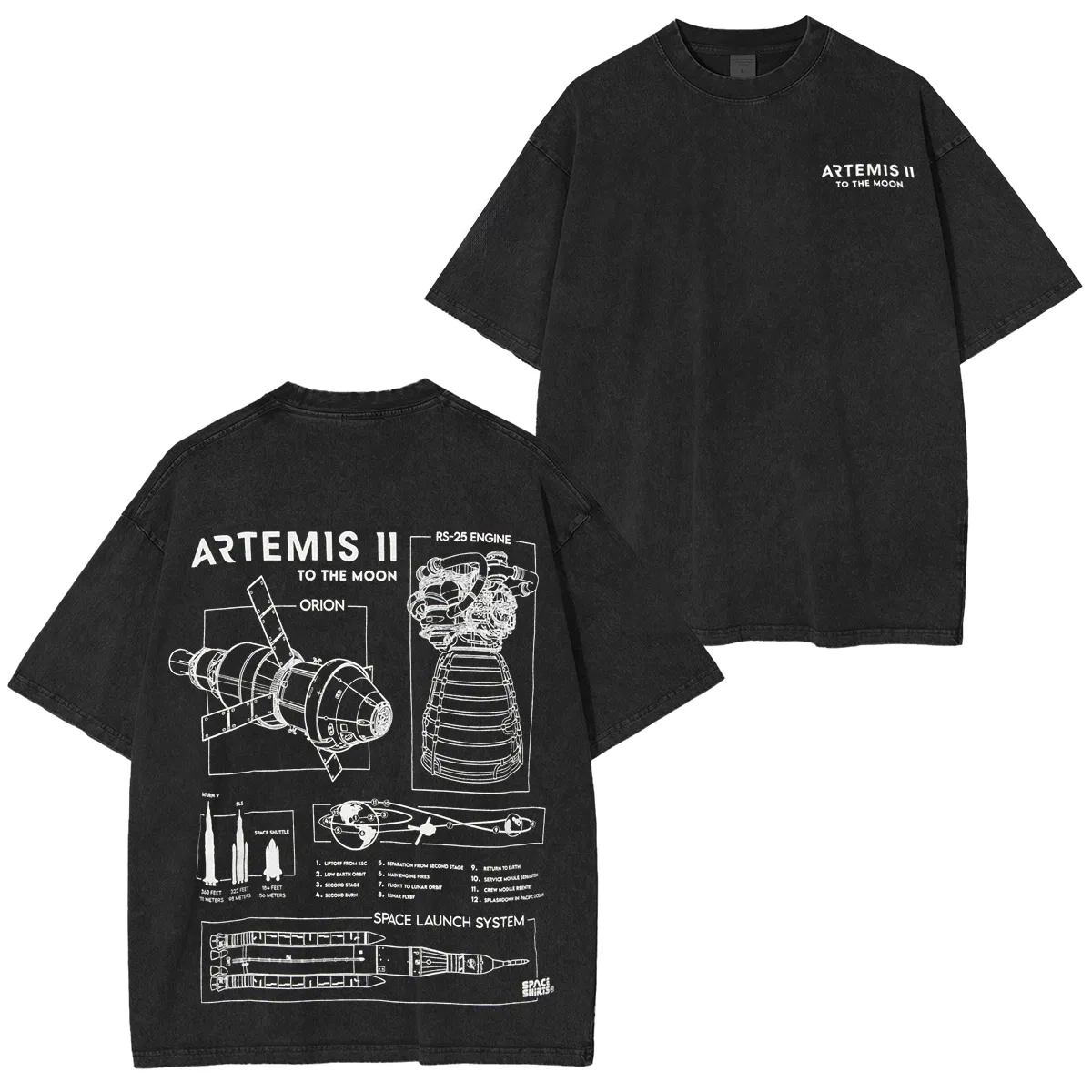 Artemis II Washed T-shirt/Crewneck/Hoodie