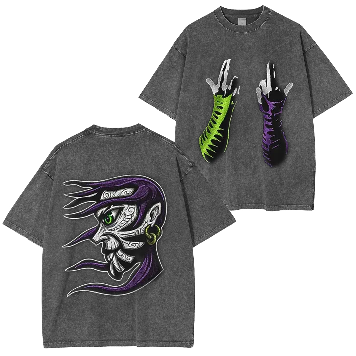 UNDISPUTED Jeff Hardy Fist of Enigma Heavy Cotton Vintage Washed T-shirt/Crewneck/Hoodie