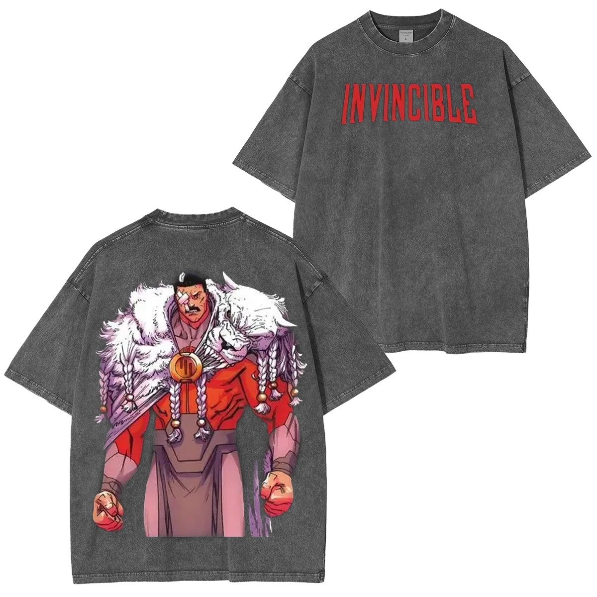 Invincible Comic Double Printed Washed T-shirt/Crewneck/Hoodie