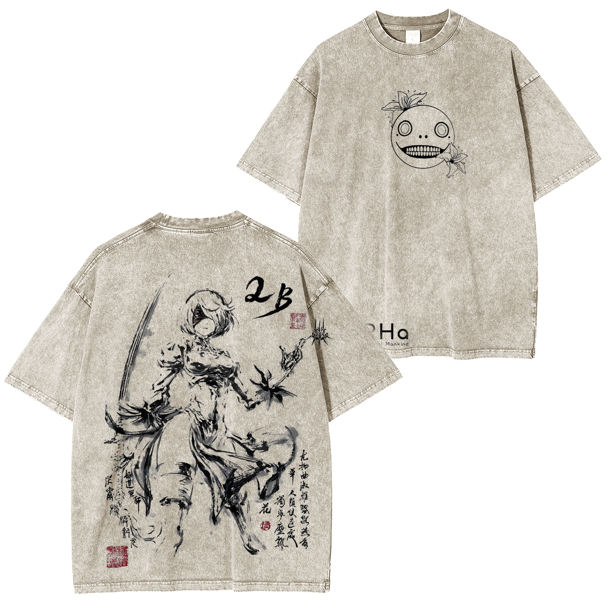 NieR: Automta YoRHa No.2 Washed T-shirt