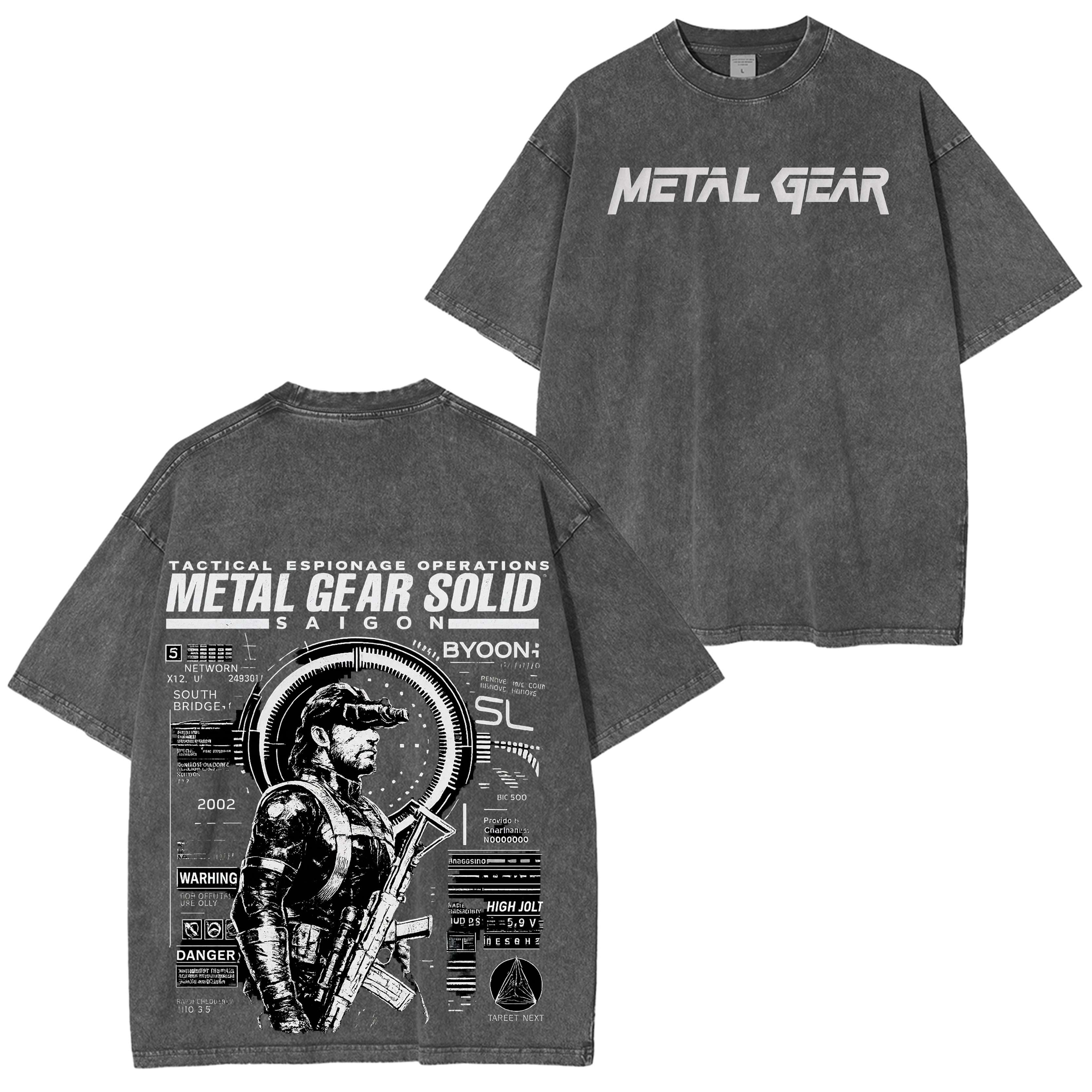 Metal Gear Solid 2: Sons of Liberty Vintage Unisex Washed T-Shirt