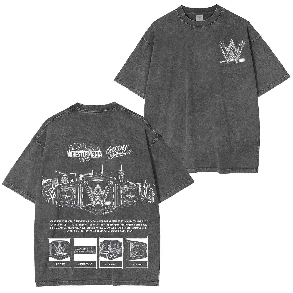 WrestleMania 42 Skyline Washed T-shirt/Crewneck/Hoodie
